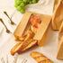 100 Packs Packaging (13.7x8.3x3.5 Inch) Moretoes Sourdough Paper Bread Bags, for Homemade Bread With Window, Includes