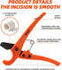 Pipe Cutter, High Performance Ratchet-type Tool for One-hand Fast Cutting of PVC PPR PE PEX Plastic Pipe