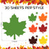Glenmal 540 Sheets Fall Leaf Sticky Notes, Autumn Sticky Notepads in Maple Leaves Shape for Thanksgiving Office