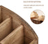 Wooden Desk Organizer - Solid Wood Pen Holder for Desktop, No Assembly Needed, Home Office Supplies Storage