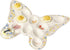 12 12.25 Inch Dolly Parton Jeweled Mosaic Butterfly Figural Deviled Egg Platter Dish, Ceramic Egg Holder Plate, Hole