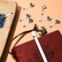 Zonon Metal Pencil Clips, Slide on Pencil Pocket Epoxy Pen Clips for Office Home (20 Pieces)