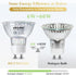 DiCUNO GU10 LED Light Bulbs, 6W 60W Halogen Replacement, Bright Daylight White 5000K, 700LM, Full Glass Cover 120 Degree Beam Angle 120V MR16 GU10 LED Non-dimmable, Spotlight Track Lighting, 6-Pack by DiCUNO