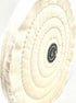 2 Pack 8” BBC Buffing Wheel - 60 Ply, Bleached Balloon Cloth for Bench Motor, Ultra Smooth Polishing Wheel
