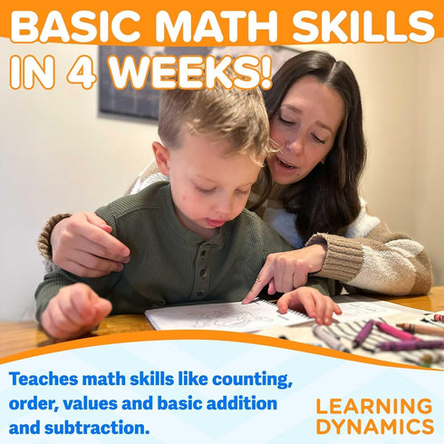 LEARNING DYNAMICS 15 Counting, 4-7 Minute Math Program Numeric & Math Learning Program Includes Flashcards