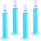 4 Packs 500ml Plastic Graduated Cylinder, Transparent Measuring Cylinder Set with Pour Spout for Science Projects