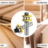 2 Pieces T Shape Tongue and Groove Router Bit Set, 1/4 Inch Shank, Woodworking Tools