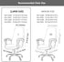 Melaluxe Universal Stretch Office Chair Cover, Computer Chair Slipcovers (Size: L) - Black