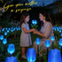 X-GiftKey 6PACKS Garden Gifts for Mother Day Decorations - Cute Artificial Tulip Blue Flower with Outdoor Path Lights