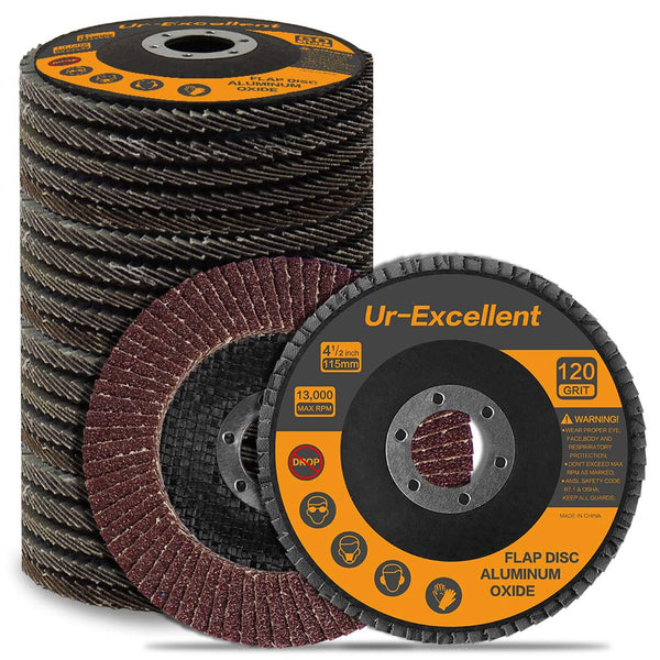 20PCS Flap Disc - 4-1/2 Inch Sanding Grinding Wheel for Angle Grinder, Assorted Grits 40 60 80 120