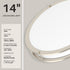Dimmable 2700K 3000K 3500K 4000K 5000K 5 1 14 Inch) DYMOND LED Ceiling Light Flush Mount Adjustable Lighting from Warm