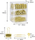 Gold Binder Paper Clips Set, 182pcs Large Paper Clips, Binder Clips, Office Supplies for Women
