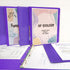 BAZIC 3 Ring Binder 1" Economy View Binders Organizer - Purple, Round Ring, Hold 175 Sheets Paper, for School Office Home, 1-Count by BAZIC Products