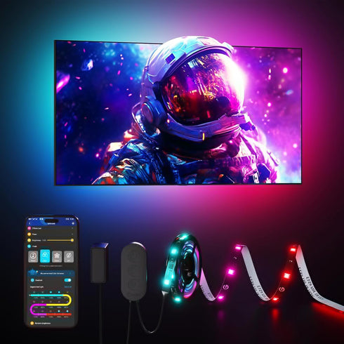 Govee TV LED Backlight, RGBIC LED Lights for 40-50inch TVs, Music Sync, Wi-Fi Bluetooth & App Control