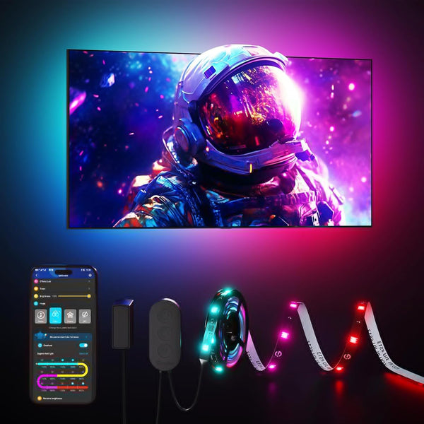 Govee TV LED Backlight, RGBIC LED Lights for 40-50inch TVs, Music Sync, Wi-Fi Bluetooth & App Control