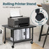 SwaaVee Printer Stand with Storage Under Desk Shelf, Desktop Printer Stand Organizer, Rolling Printer Cart Storage
