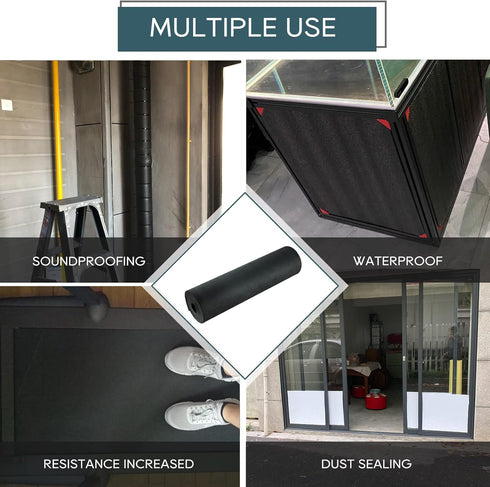 NATGAI Sponge Neoprene Without Adhesive Foam Rubber Sheet, Cut to Multiple Dimensions, 1/4" Thick x 17" Wide x 80" Long