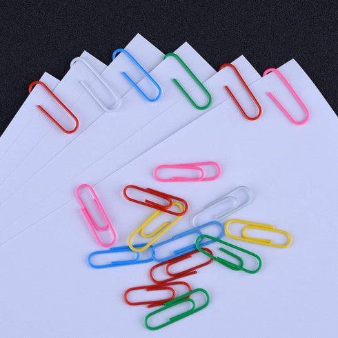 Yarlung 900 Pieces 2 Inch Jumbo Paper Clips, Vinyl Coated Large Paperclips for Document Organizing, 6 Colors