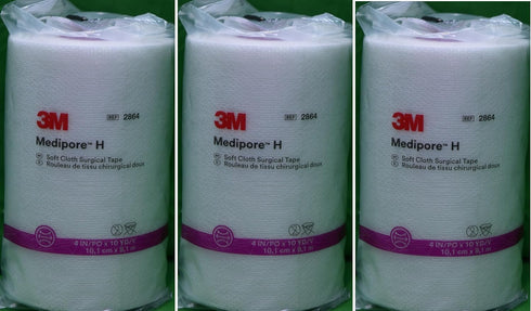 3M Medipore H Soft Cloth Surgical Tape - 4" wide by 10