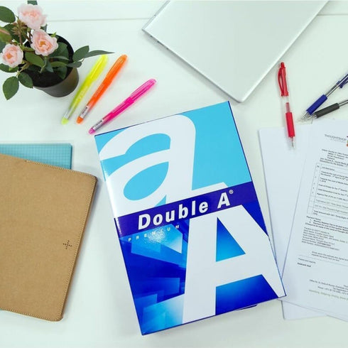 Double A A4 500 80GSM- 8.3" 11.7" Printing Paper - Sheets - Dimensions x - White