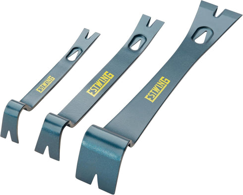 ESTWING 3-Piece Pry Bar Set, 5.5", 7.5" & 10" Nail Pullers with Forged Steel