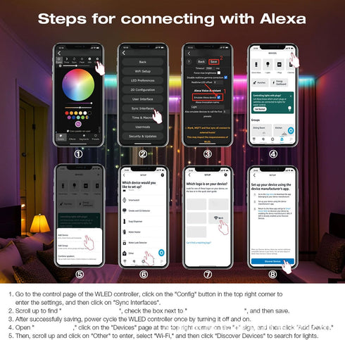 15A WS2812 SK6812 TM1814 FTVOGUE LED Strip Controller, Built in Mic Support Dynamic Lighting APP Control WLED Firmware