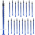 20Pcs 1ml/cc Plastic Syringe, No Needle Individually Packaged, Measurement for Scientific Labs, Feeding Pets