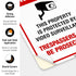 Video Surveillance No Trespassing Sign - CCTV Security Camera (2 Pack) 10x7 Inches, Weather Resistant Vinyl Decal