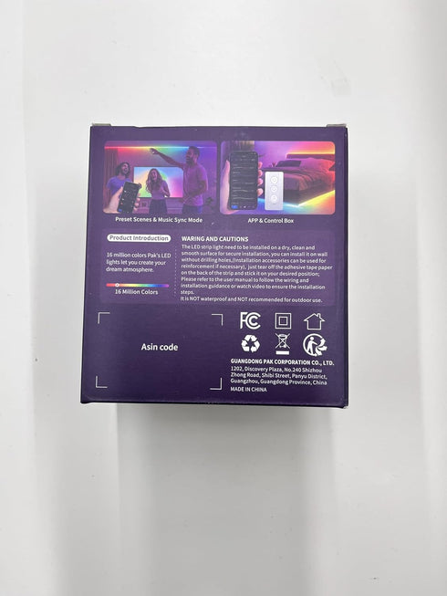6.6ft, 64 Pak LED Lights for Bedroom Smart RGB+IC LED Strip Lights with App, Music Sync Color Changing Flexible LED