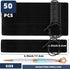 WFPLUS 50 Pieces Black Velvet Pen Pouch with Drawstring - Case Holder for Pen & Pencil Bag
