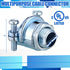 Nm Clamp Type Cable Connectors 1/4 Inch Metal Electrical Box Connectors Wire Clamps for Metallic Conduit Protect Cables Silver, Zinc Alloy(10 Pcs)