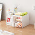 Marbrasse Desk Organizer with 2 Drawer, 360°Rotating Pen Holder for Desk, Desk Organizers and Accessories with 6 Slots Pencil Organizer + 2 Drawer, Art Supply Storage Box Caddy for Office (White) by Marbrasse