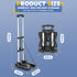 Gorpuire 2 Small Folding Hand Truck Dolly with Wheels, Foldable Luggage Cart, Lightweight Aluminum Collapsible Trolly