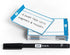 PATboard Scrum Board and Kanban Board - Magnetic Task Cards, Set of 16, Small (S), Blue