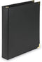 Samsill Classic Collection Executive Presentation 3 Ring Binder, 1.5 Inch Binder, Brass Round Ring, Black