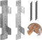 Galvanneal 18-Gauge Adjustable Stair-Stringer Connector, Interchangeable Concealed Hanger, 8 PCS with Screw
