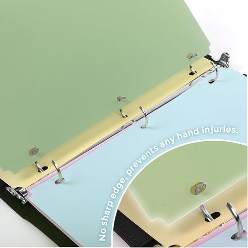 SKYDUE Binder Dividers with Tabs, 5 Tab Dividers, Pack of 2 Sets, 10 Dividers for 3 Ring Binder, Write on Tabs