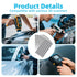 Fukaisu 1224pcs 3D 3D (1000pcs 6mm/0.24in 224pcs 3mm/0.12in) Scanning Markers, High Reflective Scanner Tracking Dots