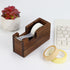 Multibey Wood Tape Dispenser for Desk - Natural Walnut Wood Desktop Tape Holder with Non-Slip Base & Tape Cutter