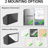 Black Acrylic Magnetic Pen Holder - Large Self Adhesive Wall Dry Erase Marker Holder for Home, School, Office