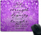 Smooffly Proverbs 31:25 Mouse Pad with Bible Verse, Purple Sparkles Glitter Pattern