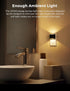 2 Pack, 3000K L LOHAS LED Night Lights Plug into Wall Dusk to Dawn Sensor Nightlight, Brightness Adjustable, Soft White