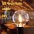G40 Light Bulbs Replacement, 1 Watt Shatterproof LED Globe Bulbs, Warm White, 25 Pack, E12 or C7 Base