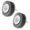 2 Pack 2 Inch Wire Brush Wheel for Drill, Heavy Duty Wire Brush for Rust, Corrosion, Paint Removal