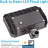 30W 5000K 4,050lm(200W AC100-277V LED Flood Light with Knuckle, Outdoor Security Fixture Light with Dusk-to-Dawn