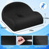 TranquilRelax Tailbone Seat Cushion Office Chair Cushion for Back & & Sciatica Pain Relief, Black Memory Foam Desk