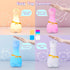 COSTECH 8 Silicone Night Light for Kids Rechargeable Tap Control Lamp with Colors, Cute Animal Design for Nursery