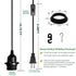 16Ft E26/E27 Bulb 1 Pack, Plug in Hanging Light Cord Kit - Pendant Light Plug in Lamp Kit, Socket Lantern Extension