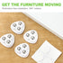 CeroDimo 8 360 PCS Self Adhesive Caster Wheels for Kitchen Appliances, Swivel Universal Mini Rollers for Small