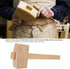 13.8'' Beech Wood Mallet, Manual Ice Hammer, Solid Carpenter Wooden Hammer for Woodworking
